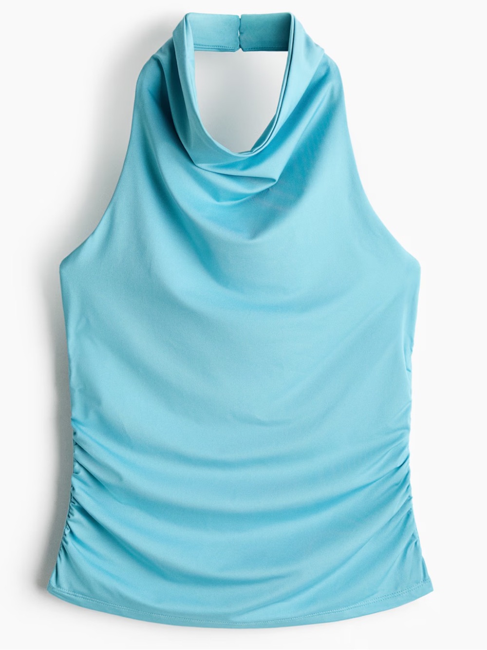 GATHERED HALTERNECK TOP - Picture 4 of 6